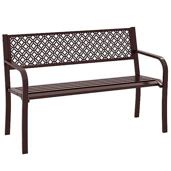 COSTWAY Gartenbank, 127cm Sitzbank für 2-3 günstig online kaufen