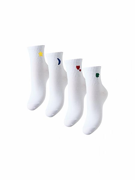 pieces Tennissocken "PCMOVA 4 PACK SOCKS NOOS BC", (Packung, 4 Paar) günstig online kaufen