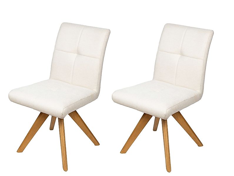 Home affaire Drehstuhl »Ida Polsterstuhl, Küchenstuhl, 4-Fußstuhl« () 2 Stk günstig online kaufen