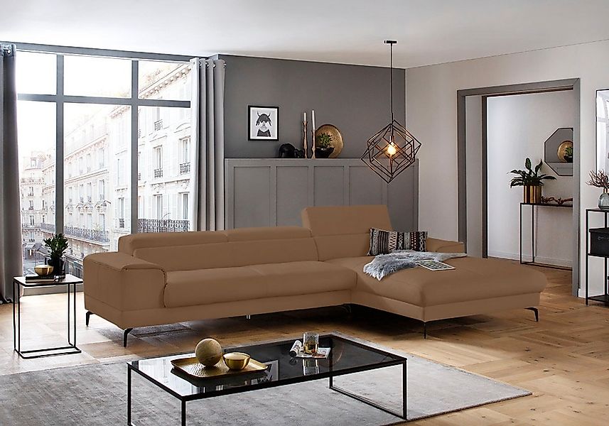 W.SCHILLIG Ecksofa "piedroo, Designsofa mit tollem Sitzkomfort, bequem, L-F günstig online kaufen