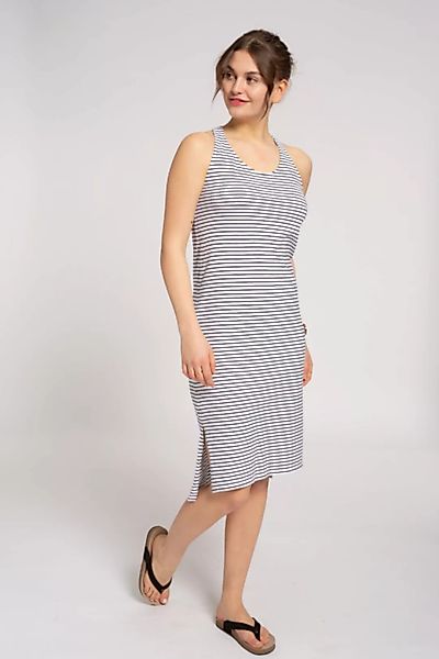 Ärmelloses Jerseykleid #Stripes Blau / Weiß günstig online kaufen