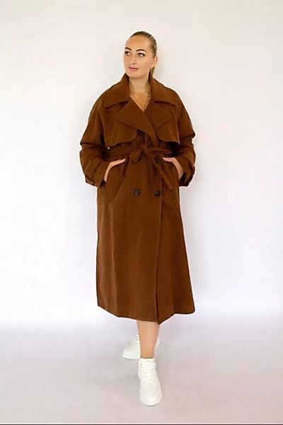 MonCaprise by Clothè Langmantel Edler oversized Mantel im Trenchcoat-Design günstig online kaufen