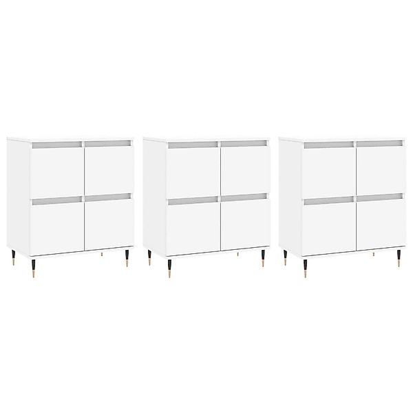 vidaXL Sideboards 3 Stk Weiß Holzwerkstoff 3190189 günstig online kaufen