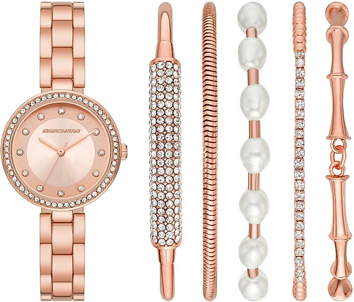 Skechers Quarzuhr BRACELET GLITZ SET SR9079, günstig online kaufen
