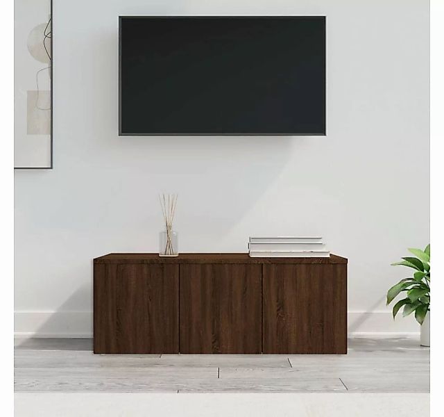 furnicato TV-Schrank Braun Eichen-Optik 80x34x30 cm Holzwerkstoff günstig online kaufen