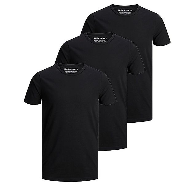 Jack & Jones T-Shirt Herren Basic T-Shirt 3er Pack Rundhals O-Neck Regular günstig online kaufen