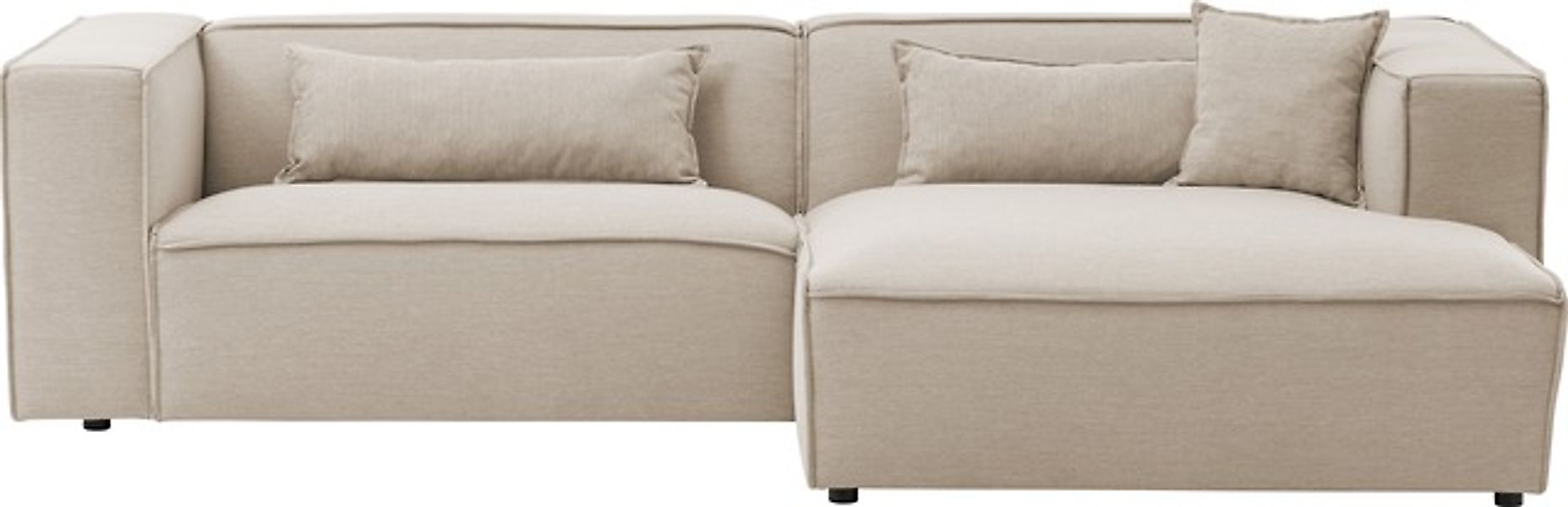 LeGer Home by Lena Gercke Ecksofa »PIARA mit Kedernaht, Cord, Leinenoptik o günstig online kaufen