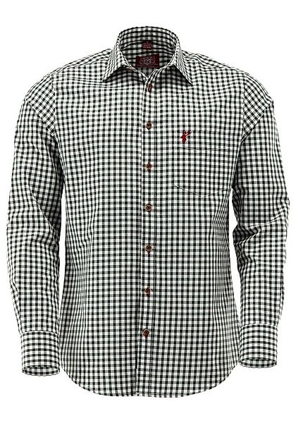 OS Trachten Trachtenhemd Inosip Slim Fit, Haifischkragen, 1/1-Arm, Hirsch-S günstig online kaufen