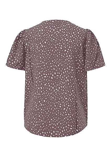 QS Kurzarmbluse Viskose Bluse mit All-over-Print günstig online kaufen
