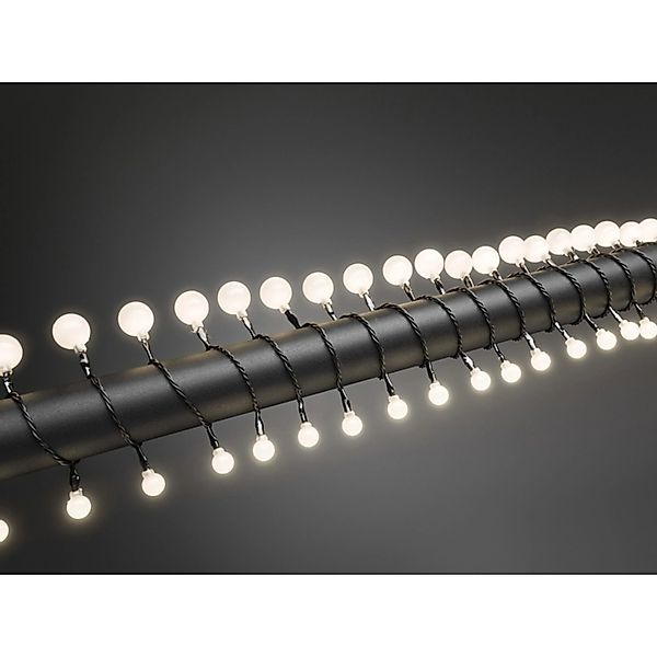 Konstsmide LED Globelichterkette Rund 80 Groß&Klein Warmweiß Schwarz günstig online kaufen