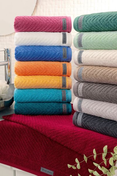 ROSS Gästehandtuch "Smart" Uni-Rippe mit Velourslabel günstig online kaufen