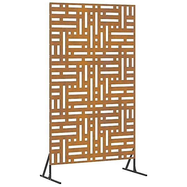 vidaXL Sichtschutz Grau 100 x 50 x 180 cm Wetterfeststahl 868555 günstig online kaufen