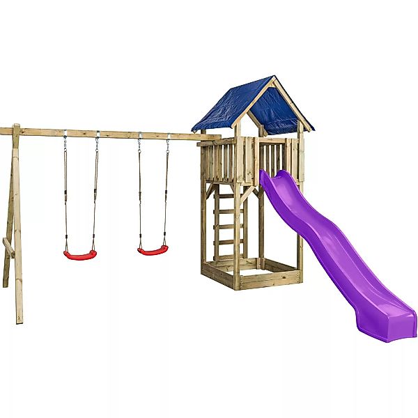 SwingKing Spielgerät Jonas mit Rutsche Violet 421 cm x 350 cm x 297 cm günstig online kaufen