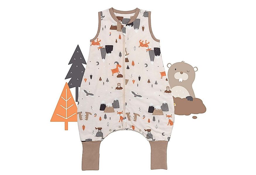 Schlummersack Kinderschlafsack Schlafsack mit Füßen und umklappbaren Bündch günstig online kaufen