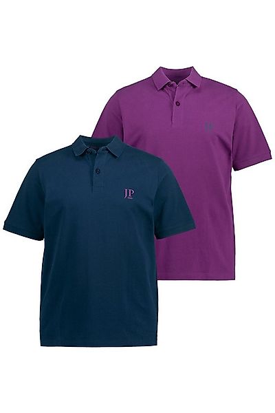 JP1880 Poloshirt Poloshirts Basic 2er-Pack Piqué gekämmte Baumwolle (2-tlg) günstig online kaufen
