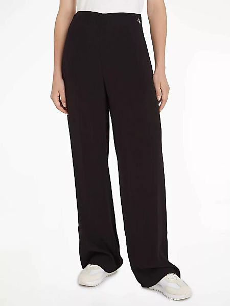 Calvin Klein Jeans Anzughose CHIFFON WIDE LEG PANT mit Markenlogo günstig online kaufen