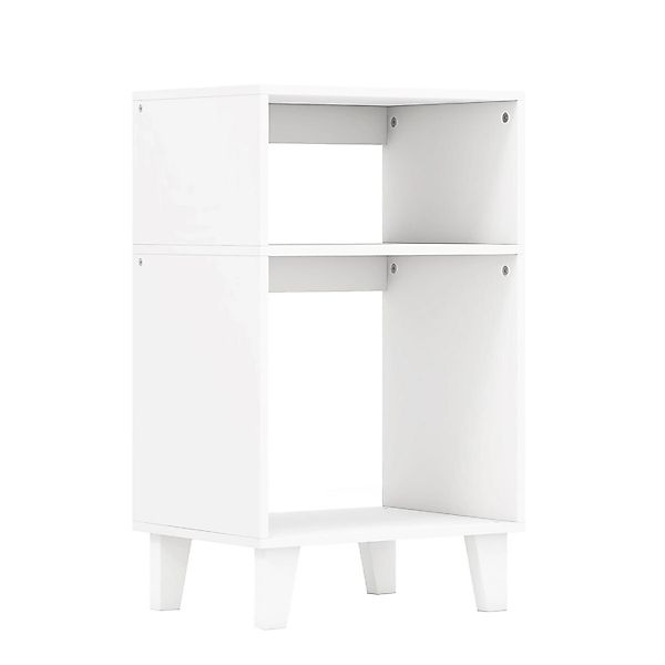 Costway 3-Stufiger Beistelltisch Nachttisch Kaffeetisch Sofatisch Weiß günstig online kaufen