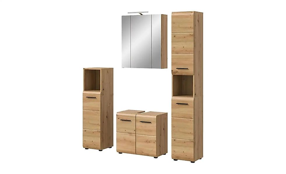 Badkombination   ¦ holzfarben ¦ Maße (cm): B: 150 H: 185 Schränke > Badschr günstig online kaufen