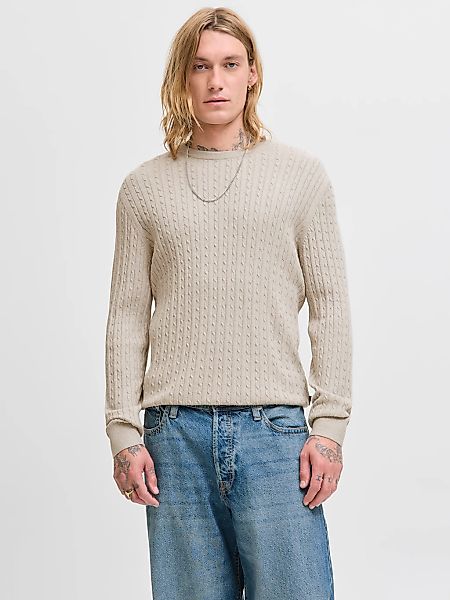 Jack & Jones Strickpullover "JJEEMIL KNIT CABLE CREW NECK NOOS" günstig online kaufen