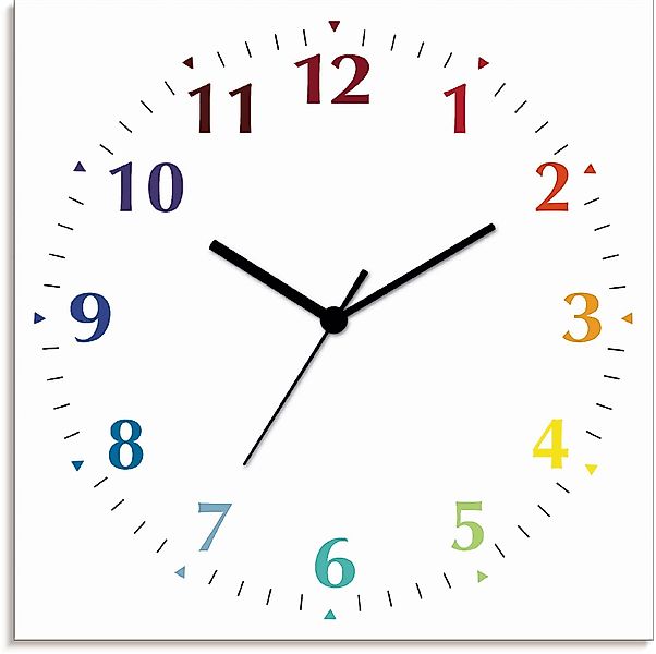 Artland Wanduhr »Uni Trendfarben«, wahlweise mit Quarz- oder Funkuhrwerk, l günstig online kaufen