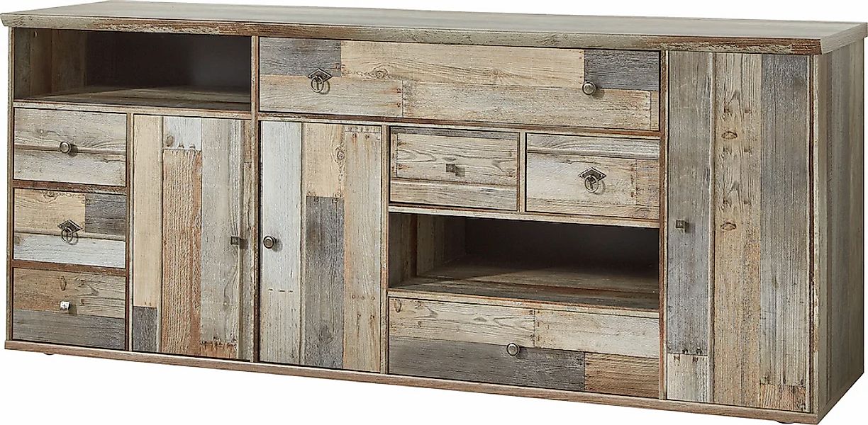 Innostyle Sideboard "BONANZA" 1 Stk. tlg. 3 Holztüren, 7 Schubladen, 9 Fäch günstig online kaufen