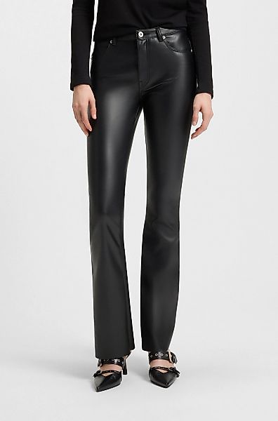 HUGO Blue Bootcuthose "Hableu", Mid Rise, aus Kunstleder günstig online kaufen