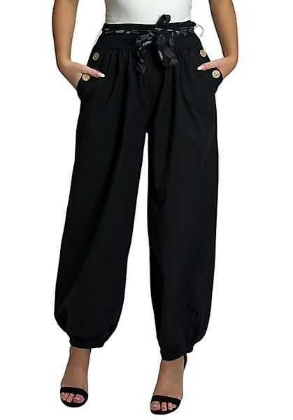 Mississhop Haremshose Leichte Baumwollhose einfarbige Hose günstig online kaufen