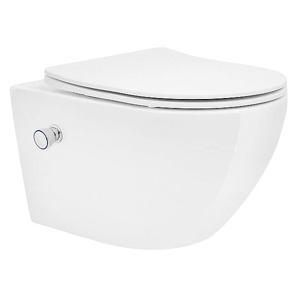LuxeBath Tiefspül-WC Spülrandloses Hänge WC Keramik günstig online kaufen