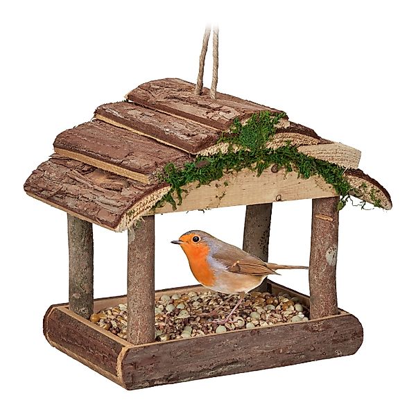relaxdays Vogelhaus Vogelfutterhaus zum Aufhängen günstig online kaufen