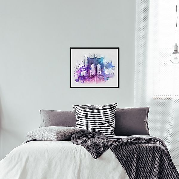 queence Bild »Demir«, Brücken-Stadt-Kunst, HD Premium Poster-Druck inkl. Ho günstig online kaufen