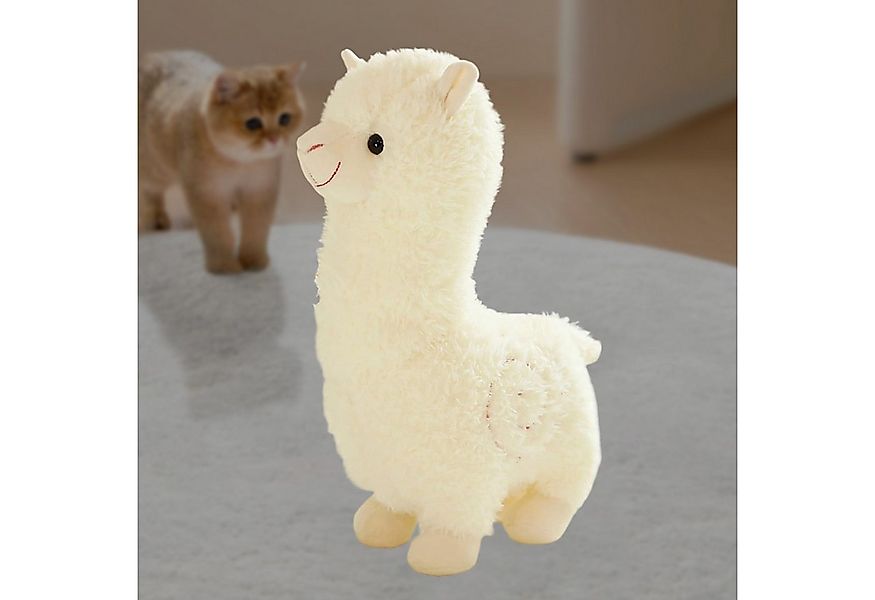 OKWISH Kuscheltier Alpaka Plüschtier Plüsch Puppe Plüschkissen (Weiches Plü günstig online kaufen