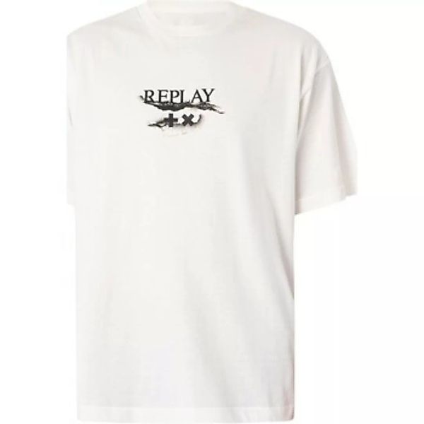 Replay  T-Shirt Logo Grafik T-Shirt günstig online kaufen