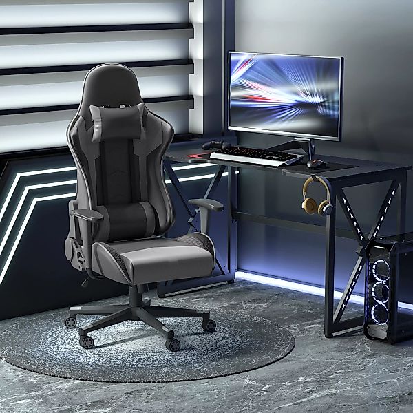 Vinsetto Ergonomischer Bürostuhl  Gaming Stuhl, Drehstuhl aus Kunstleder un günstig online kaufen