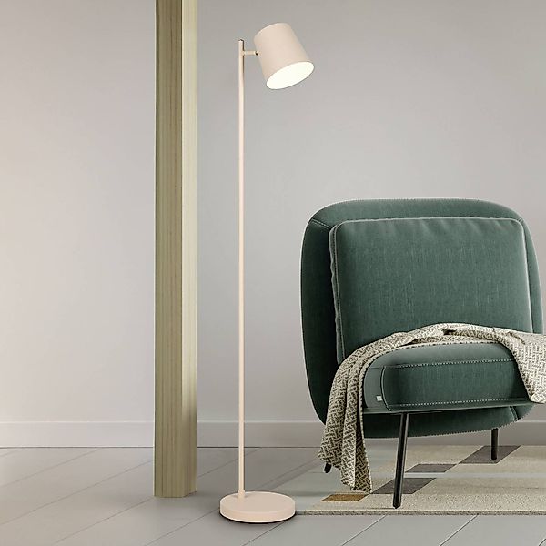LED-Akku-Stehleuchte Blake, sand, Metall, dimmbar günstig online kaufen