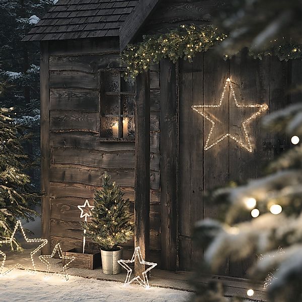 3er Set LED Stableuchten Sterne günstig online kaufen