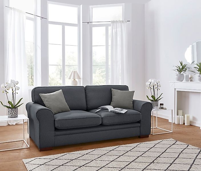 Home affaire "Broughton" weicher Sitzkomfort, incl. 2 Zierkissen, Keder günstig online kaufen
