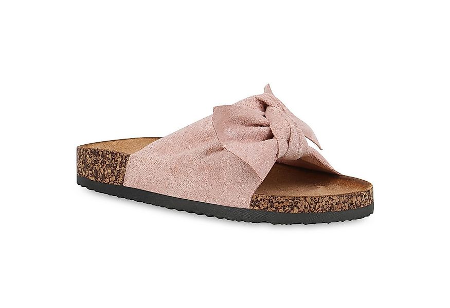 VAN HILL 833538 Pantolette Damen Sandalen Pantoletten Korkoptik Sommer Schl günstig online kaufen