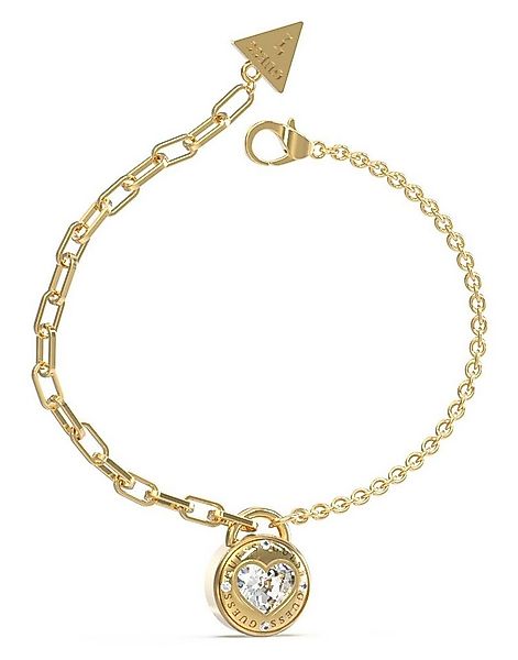 Guess Gliederarmband Half Round Chain Heart Bracelet günstig online kaufen
