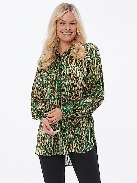 Sarah Kern Longbluse Hemd koerpernah mit Leopardenmuster günstig online kaufen