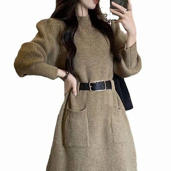 AFAZ New Trading UG Strickkleid Damen Pulloverkleid Straffen Sie die Taille günstig online kaufen