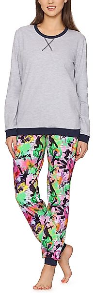 Merry Style Schlafanzug Damen Pyjama MS10-168 aus Baumwolle günstig online kaufen