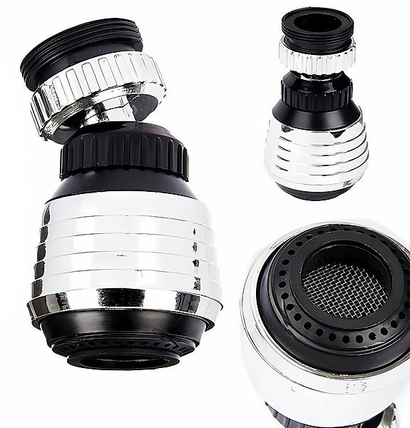 KINVARA Strahlregler BRAUSEKOPF 6cm mit 3 Funktionen Mischdüse Wasserhahnau günstig online kaufen