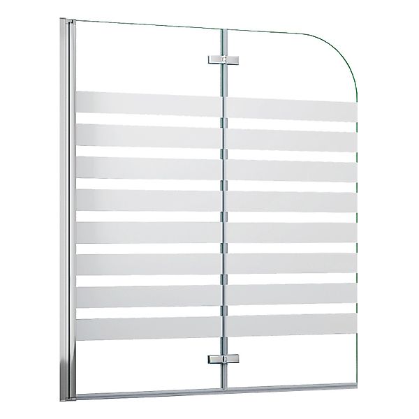 AICA 120x140cm Badewanneaufsatz 2-tlg.Faltwand Links Montage Duschwand 6mm günstig online kaufen