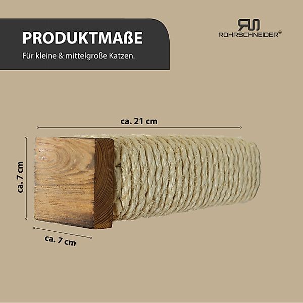 Rohrschneider Katzen-Kletterwand Katzentreppe Wand Wandelement Kratzstamm günstig online kaufen
