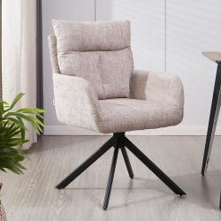 HOME DELUXE Esszimmerstuhl mit Armlehne ALUNA günstig online kaufen