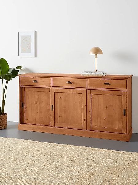 Home affaire Sideboard "Schröder", Kommode, 3 Schiebetüren, 3 Schubkasten, günstig online kaufen