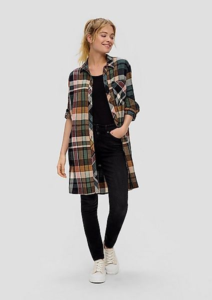 s.Oliver Langarmbluse Bluse Longbluse in Seersucker-Qualität günstig online kaufen