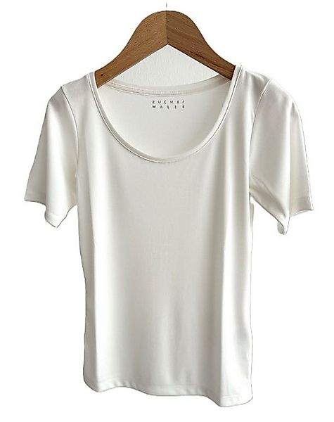 Zuckerwatte T-Shirt Rundhalsausschnitt, stonewashed, weiche Modalmischung günstig online kaufen