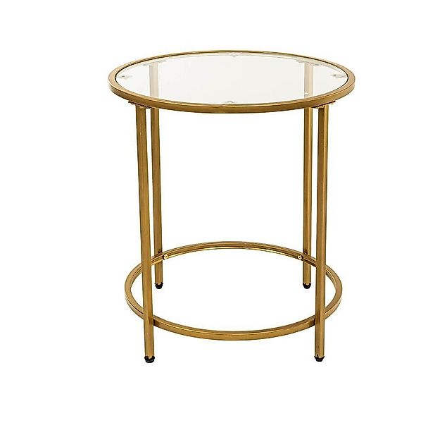 HOME DELUXE Beistelltisch MASEI, Ø 50 cm, Runder Beistelltisch, kleiner Gla günstig online kaufen