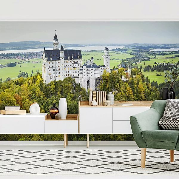 Fototapete Schloss Neuschwanstein Panorama günstig online kaufen